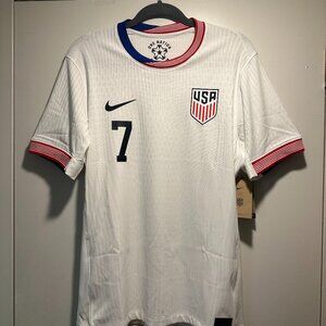 BNWT BNIB Authentic USMNT Reyna #7 2024 Nike Medium Home Jersey
